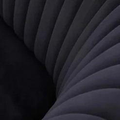 Garnero Arredamenti Poltroncina design in velluto con gambe oro Romance Nero