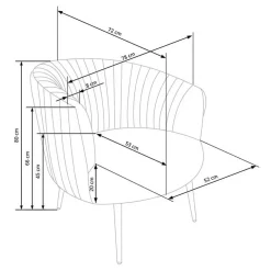 Garnero Arredamenti Poltroncina design in velluto con gambe oro Romance Verde Online