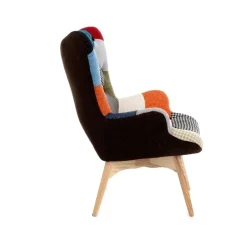Garnero Arredamenti Poltroncina relax design in tessuto multicolore Norma Sale
