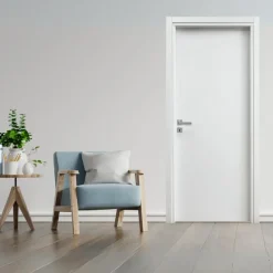 Garnero Arredamenti Porta battente reversibile per interni 90x210h cm bianca Niagara Bianco Opaco Hot