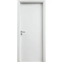 Garnero Arredamenti Porta battente reversibile per interni 90x210h cm bianca Niagara Bianco Opaco Hot