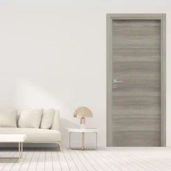 Garnero Arredamenti Porta battente reversibile per interni 90x210h cm Niagara Rovere Grigio Online
