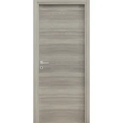 Garnero Arredamenti Porta battente reversibile per interni 90x210h cm Niagara Rovere Grigio Online