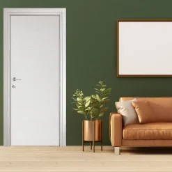 Garnero Arredamenti Porta battente reversibile per interni 90x210h cm Niagara Bianco Frassinato Sale