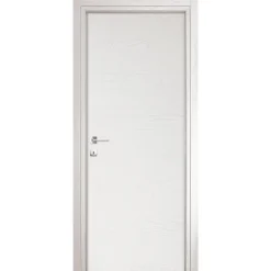 Garnero Arredamenti Porta battente reversibile per interni 90x210h cm Niagara Bianco Frassinato Sale