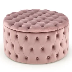 Garnero Arredamenti Pouf contenitore moderno Maximilien Rosa Clearance