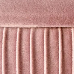 Garnero Arredamenti Pouf da salotto contenitore in velluto Franklin Rosa Online