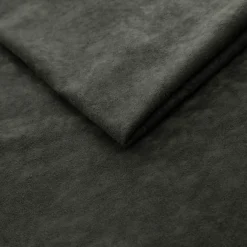 Garnero Arredamenti Pouf imbottito in tessuto 65x56cm grigio scuro Titus Tessuto Vellutato Alova Grigio Online