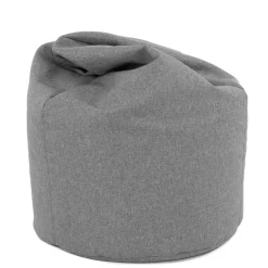 Garnero Arredamenti Pouf poltrona sacco in poliestere grigio Silent Discount