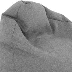 Garnero Arredamenti Pouf poltrona sacco in poliestere grigio Silent Discount