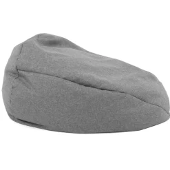 Garnero Arredamenti Pouf poltrona sacco in poliestere grigio Silent Discount