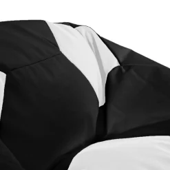 Garnero Arredamenti Pouf poltrona sacco palla da calcio ecopelle nero bianco Lionel Nero - Bianco Sale