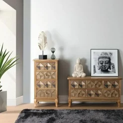 Garnero Arredamenti Quadro da parete design con stampa Buddha 50x50cm bianco nero Roia