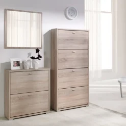 Garnero Arredamenti Scarpiera ingresso  69x147h cm 4 ante Lola Rovere Discount