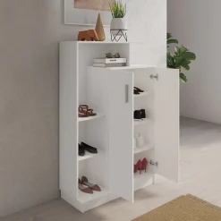 Garnero Arredamenti Scarpiera ingresso 90x140h cm design bianco frassinato Jerome New