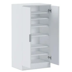 Garnero Arredamenti Scarpiera ingresso 55x108h cm 2 ante bianco frassinato Joby Clearance