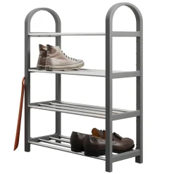 Garnero Arredamenti Scarpiera ingresso 50x65h cm 4 ripiani Lavinia Grigio