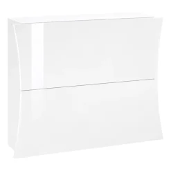 Garnero Arredamenti Scarpiera sospesa 100x82h cm 2 ante moderna bianco lucido Neve Hot