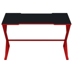 Garnero Arredamenti Scrivania gaming da gioco salvaspazio 119x72cm nero rossa Ernest
