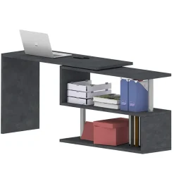 Garnero Arredamenti Scrivania girevole 65-120cm Havana Ossido Discount