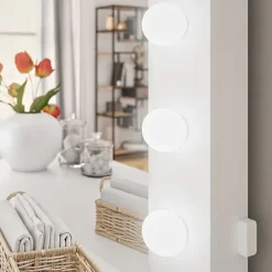 Garnero Arredamenti Scrivania postazione trucco 100x145cm con specchio bianco Dijon