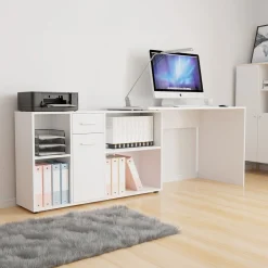 Garnero Arredamenti Scrivania ufficio 120x122cm angolare multiposizione bianco Riunion Online