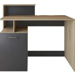 Garnero Arredamenti Scrivania ufficio 110x95cm con mobile contenitore grigio rovere chiaro Aldeia Clearance