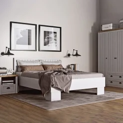 Garnero Arredamenti Scrivania 160x76cm 4 cassetti bianco frassinato rovere Provenza