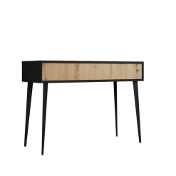 Garnero Arredamenti Scrivania 100x90cm consolle ingresso rovere nero Hans Best