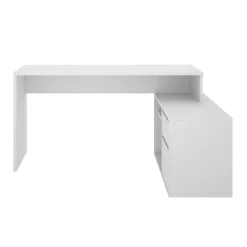 Garnero Arredamenti Scrivania 139x92cm ufficio angolare moderna Teddy Bianco Opaco Sale