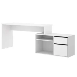 Garnero Arredamenti Scrivania 139x92cm ufficio angolare moderna Teddy Bianco Opaco Sale