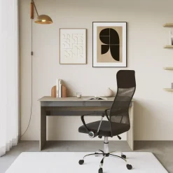 Garnero Arredamenti Scrivania 140x60cm ufficio moderna rovere antracite lucido Time Q Sale