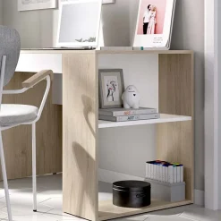 Garnero Arredamenti Scrivania 115x50cm ufficio salvaspazio rovere bianco opaco Tiger Rovere - Bianco opaco Hot