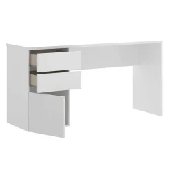 Garnero Arredamenti Scrivania 139x60cm ufficio salvaspazio moderna bianco Virgil Online