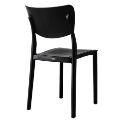 Garnero Arredamenti Sedia da pranzo impilabile polipropilene Tania Nero Discount