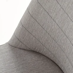 Garnero Arredamenti Sedia da pranzo in ecopelle grigia rovere miele Romea Grigio - Rovere New