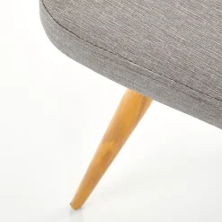 Garnero Arredamenti Sedia da pranzo in ecopelle grigia rovere miele Romea Grigio - Rovere New