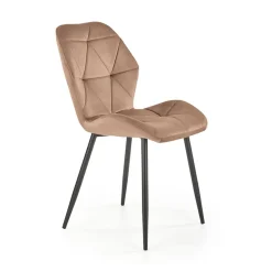 Garnero Arredamenti Sedia da pranzo in tessuto moderna nero Cotton Beige Discount