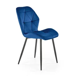 Garnero Arredamenti Sedia da pranzo in tessuto moderna nero Cotton Blu Best