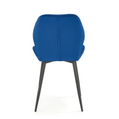 Garnero Arredamenti Sedia da pranzo in tessuto moderna nero Cotton Blu Best