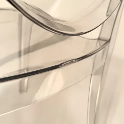 Garnero Arredamenti Sedia da pranzo policarbonato trasparente impilabile Diva Hot