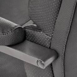 Garnero Arredamenti Sedia da ufficio con braccioli moderna in ecopelle nero Andrada Discount