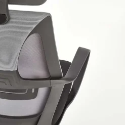 Garnero Arredamenti Sedia da ufficio con ruote in tessuto rete grigio nero Clay Nero - Grigio Hot