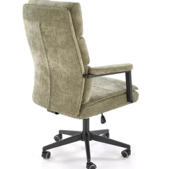 Garnero Arredamenti Sedia da ufficio con ruote e braccioli in tessuto oliva Yara Verde Online