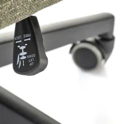 Garnero Arredamenti Sedia da ufficio con ruote e braccioli in tessuto oliva Yara Verde Online