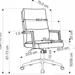 Garnero Arredamenti Sedia da ufficio con ruote e braccioli in tessuto Yara Beige New