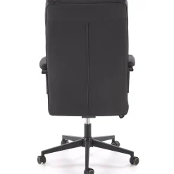 Garnero Arredamenti Sedia da ufficio con ruote e braccioli imbottita Yara Ecopelle Nero