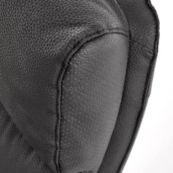 Garnero Arredamenti Sedia da ufficio con ruote e braccioli imbottita Yara Ecopelle Nero