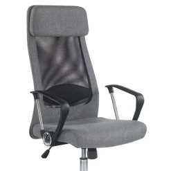 Garnero Arredamenti Sedia da ufficio design moderno in tessuto grigio Freemont Clearance