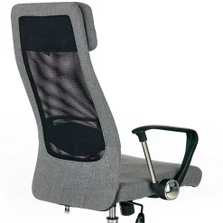 Garnero Arredamenti Sedia da ufficio design moderno in tessuto grigio Freemont Clearance